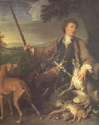 Francois Desportes Portrait of the Artist in Hunting Dress (mk05) oil